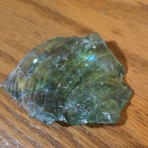 Rainbow Green Obsidian Slag Glass